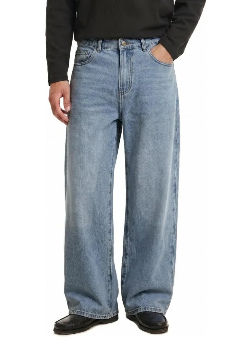 Men's Relaxed Fit Jeans - Comfortable Casual Denim Pants for Everyday Wear